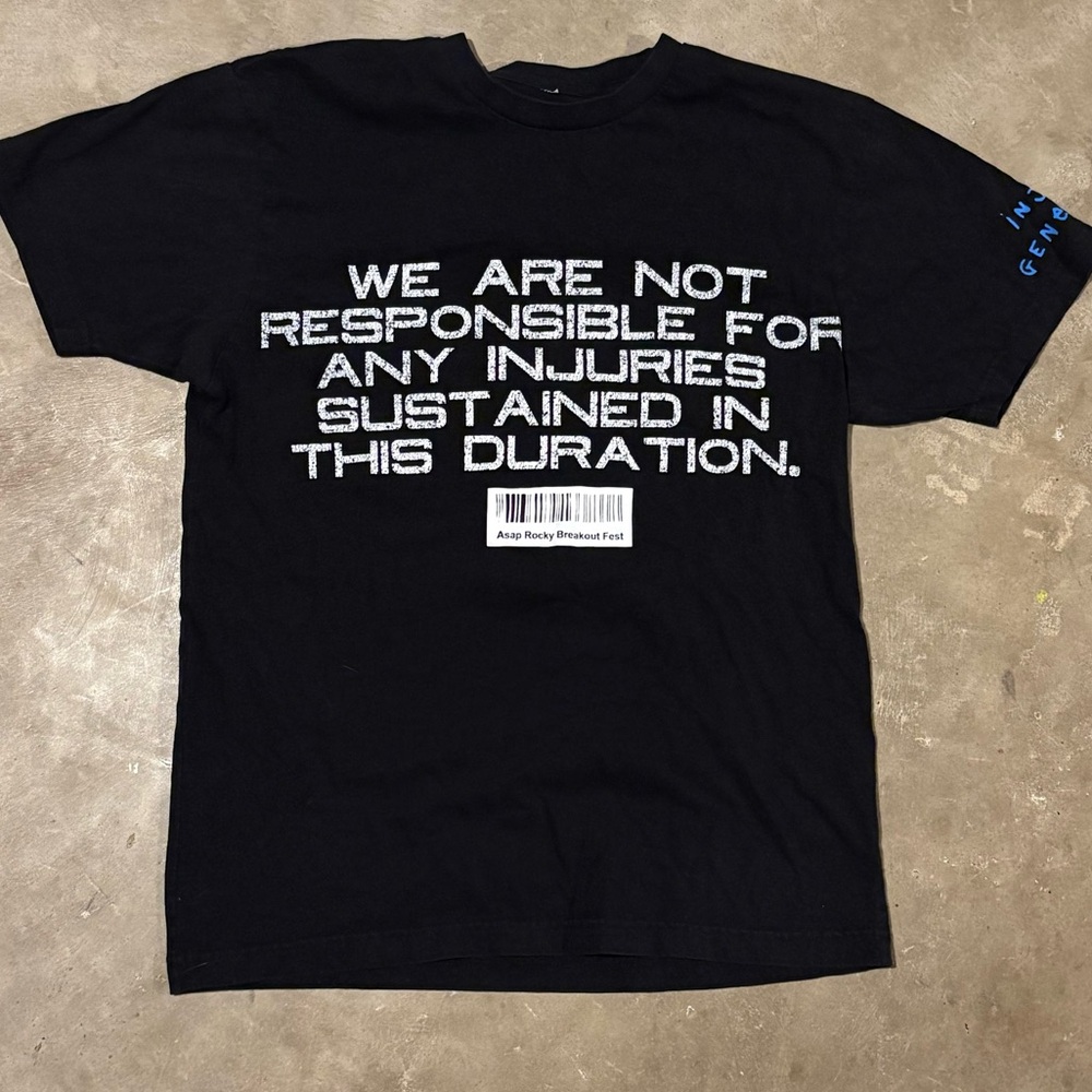 Men’s Medium T-Shirt A$AP Rocky Injured Generation Babushka Boi Tour